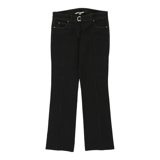 Cavalli Class Jeans - 36W UK 18 Black Cotton