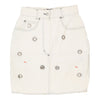 Oaks By Ferre Denim Skirt - 24W UK 4 White Cotton