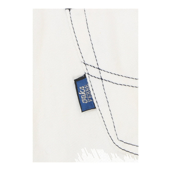 Oaks By Ferre Denim Skirt - 24W UK 4 White Cotton