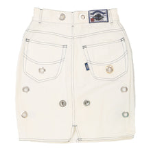  Oaks By Ferre Denim Skirt - 24W UK 4 White Cotton