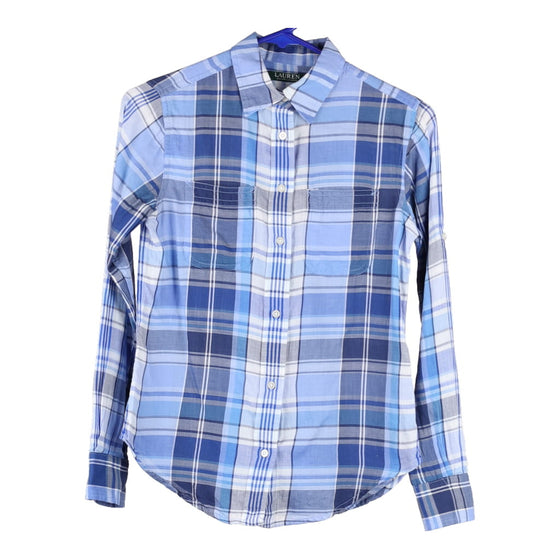 Ralph Lauren Checked Shirt - XS Blue Cotton