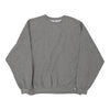 Vintage grey Russell Athletic Sweatshirt - mens xx-large