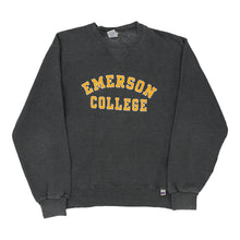  Vintage grey Emerson College Russell Athletic Sweatshirt - mens small