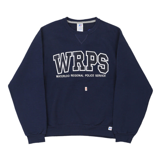 Vintage navy WRPS Russell Athletic Sweatshirt - mens small