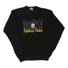  Vintage black Pittsburgh Steelers Logo 7 Sweatshirt - mens medium