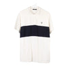 Vintage white Guess Polo Shirt - mens medium