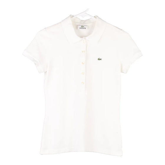 Vintage white Lacoste Polo Shirt - womens small