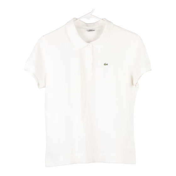 Vintage white Lacoste Polo Shirt - womens medium