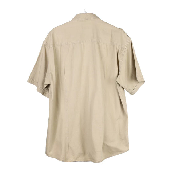 Vintage beige Kompressor Short Sleeve Shirt - mens x-large