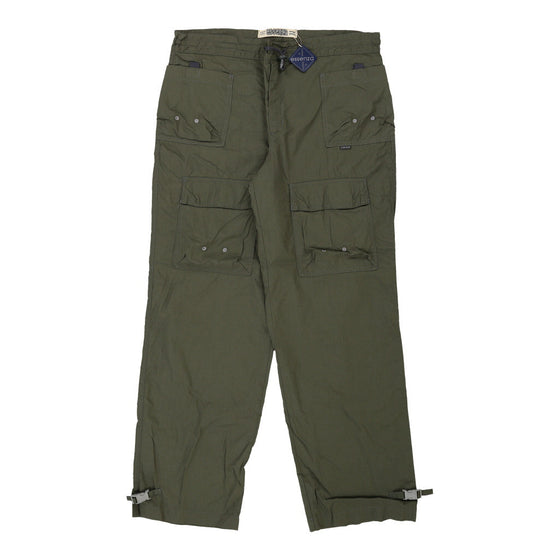 Vintage khaki Essenza Cargo Trousers - mens 40" waist