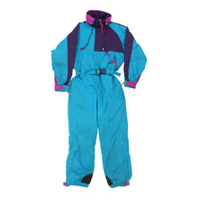  Vintage blue Columbia All-In-One Ski Suit - womens medium