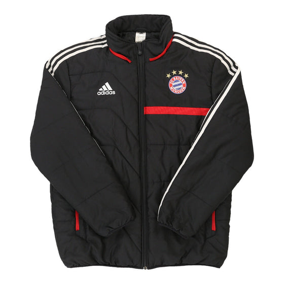 Vintage black FC Bayern Munchen  Adidas Puffer - mens xx-large