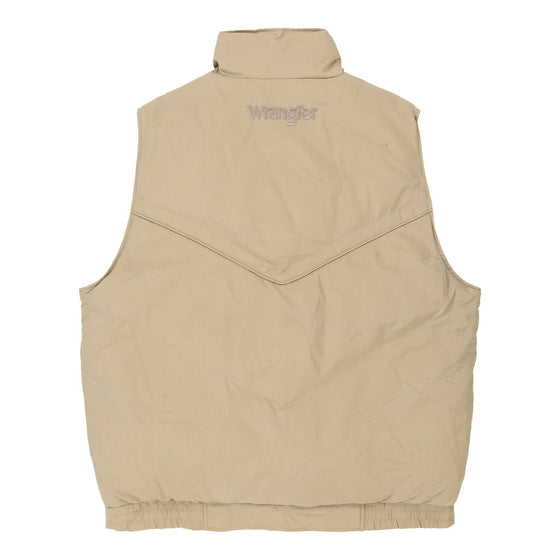 Vintage beige Wrangler Gilet - mens large