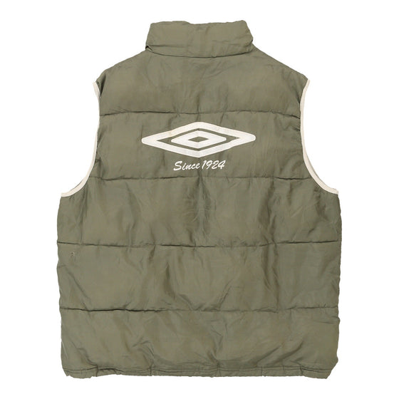 Vintage khaki Umbro Puffer - mens x-large