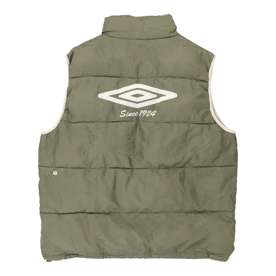 Vintage khaki Umbro Puffer - mens x-large