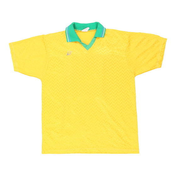 Vintage yellow Confezioni Sportive Football Shirt - mens medium