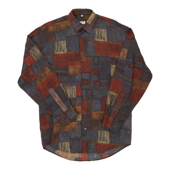 Vintage multicoloured Angelo Litrico Patterned Shirt - mens medium