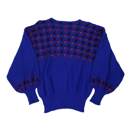 Vintage blue Giente Fe Jumper - womens medium