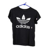 Vintage black Bootleg Adidas T-Shirt - womens medium