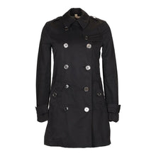  Vintage black Burberry Brit Trench Coat - womens small