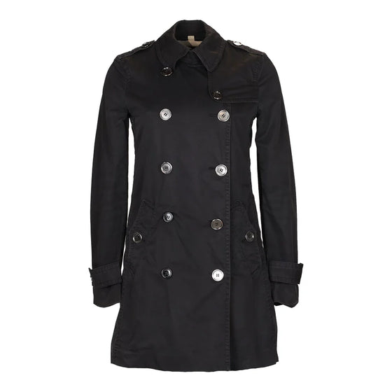 Vintage black Burberry Brit Trench Coat - womens small