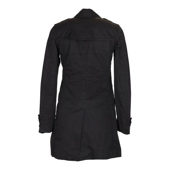 Vintage black Burberry Brit Trench Coat - womens small