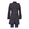 Vintage black Moncler Trench Coat - womens medium