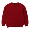 Vintage red Burberry London Jumper - mens small