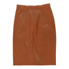 Trussardi Mini Skirt - 28W UK 8 Brown Leather