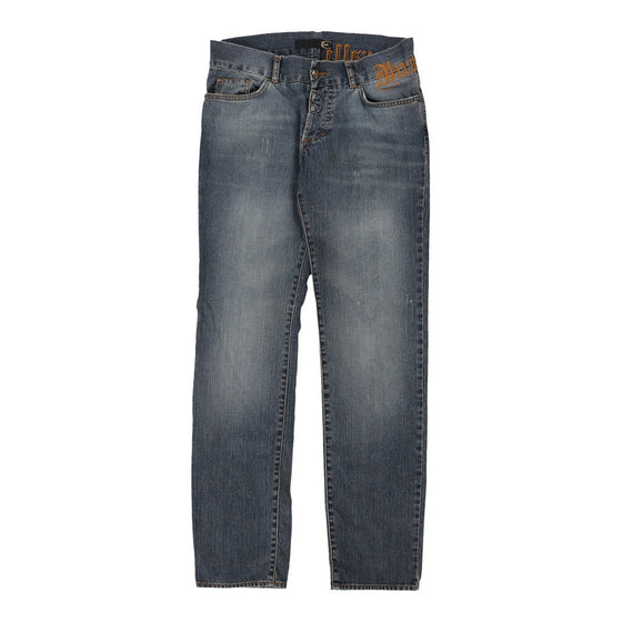 Just Cavalli Spellout Jeans - 34W UK 12 Dark Wash Cotton