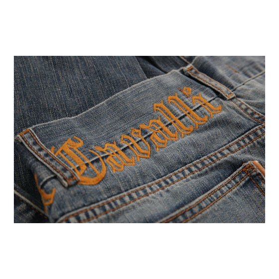 Just Cavalli Spellout Jeans - 34W UK 12 Dark Wash Cotton