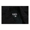 Dolce & Gabbana Striped Blazer - Small Black Cotton Blend