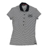 Costume National Striped Polo Shirt - Medium Grey Cotton