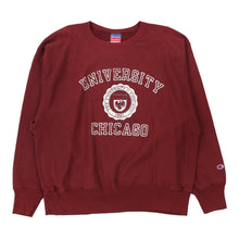  Vintage red Reverse Weave University of Chicago Champion Sweatshirt - mens x-large