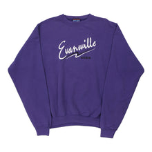  Vintage purple Made in USA Evanville Crable Sweatshirt - mens x-large