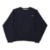 Vintage navy Champion Sweatshirt - mens x-large