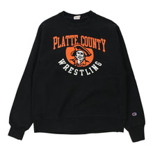  Vintage black Reverse Weave Platte County Wrestling Champion Sweatshirt - mens medium