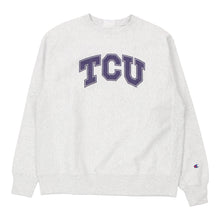  Vintage white Reverse Weave TCU Champion Sweatshirt - mens large