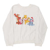 Vintage white Winnie The Pooh Disney Sweatshirt - mens large