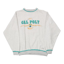  Vintage white Made in USA Cal Poly University Gear Sweatshirt - mens medium