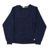 Vintage navy Russell Athletic Sweatshirt - mens medium