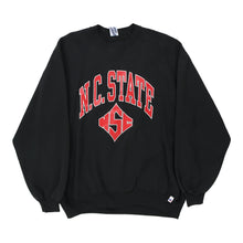  Vintage black Made in USA N. C State Russell Athletic Sweatshirt - mens x-large