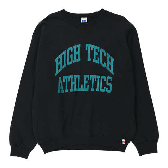 Vintage black High Tech Athletics Russell Athletic Sweatshirt - mens medium