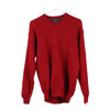 Vintage red Marina Yachting Jumper - mens large