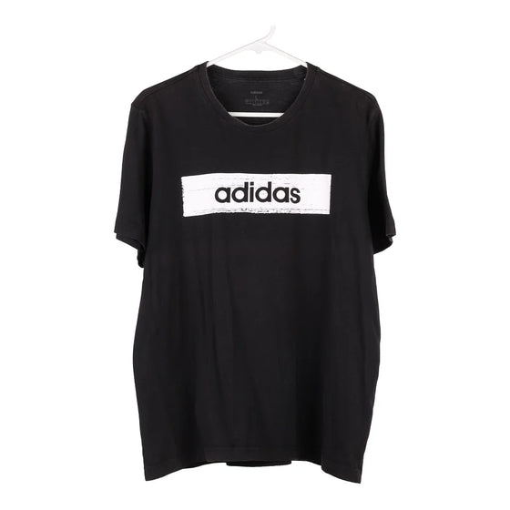 Pre-Loved black Adidas T-Shirt - mens large