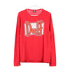 Vintage red Duff The Simpsons Long Sleeve T-Shirt - mens small