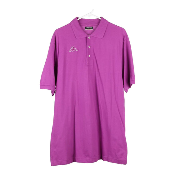 Vintage purple Kappa Polo Shirt - mens x-large