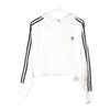 Vintage white Adidas Hoodie - womens large