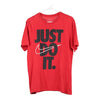 Pre-Loved red Just Do It Nike T-Shirt - mens medium