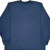 Carhartt Spellout Long Sleeve T-Shirt - 2XL Navy Cotton